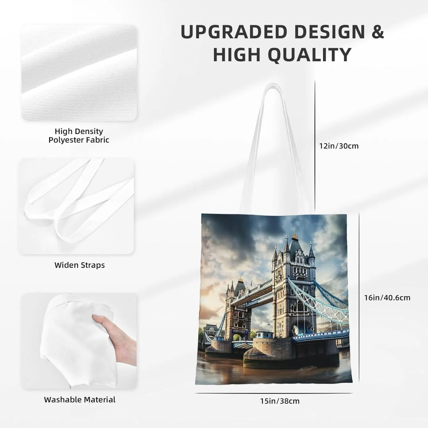 Ireland Sunset Seascape Reusable Canvas Shopping Bag-Multifunctional Tote Bag, Suitable For Shopping Daily Travel