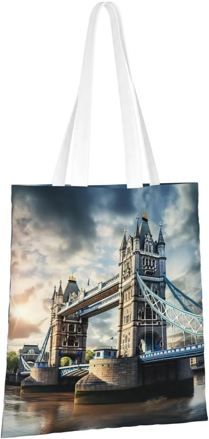 Ireland Sunset Seascape Reusable Canvas Shopping Bag-Multifunctional Tote Bag, Suitable For Shopping Daily Travel