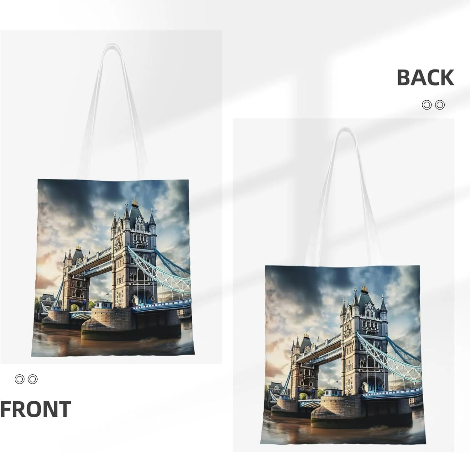 Ireland Sunset Seascape Reusable Canvas Shopping Bag-Multifunctional Tote Bag, Suitable For Shopping Daily Travel
