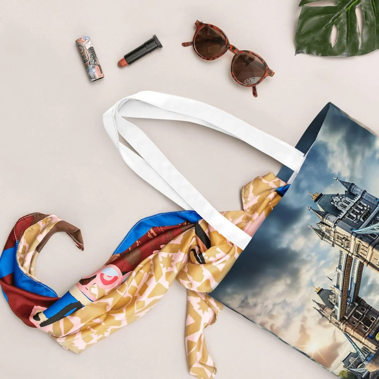 Ireland Sunset Seascape Reusable Canvas Shopping Bag-Multifunctional Tote Bag, Suitable For Shopping Daily Travel