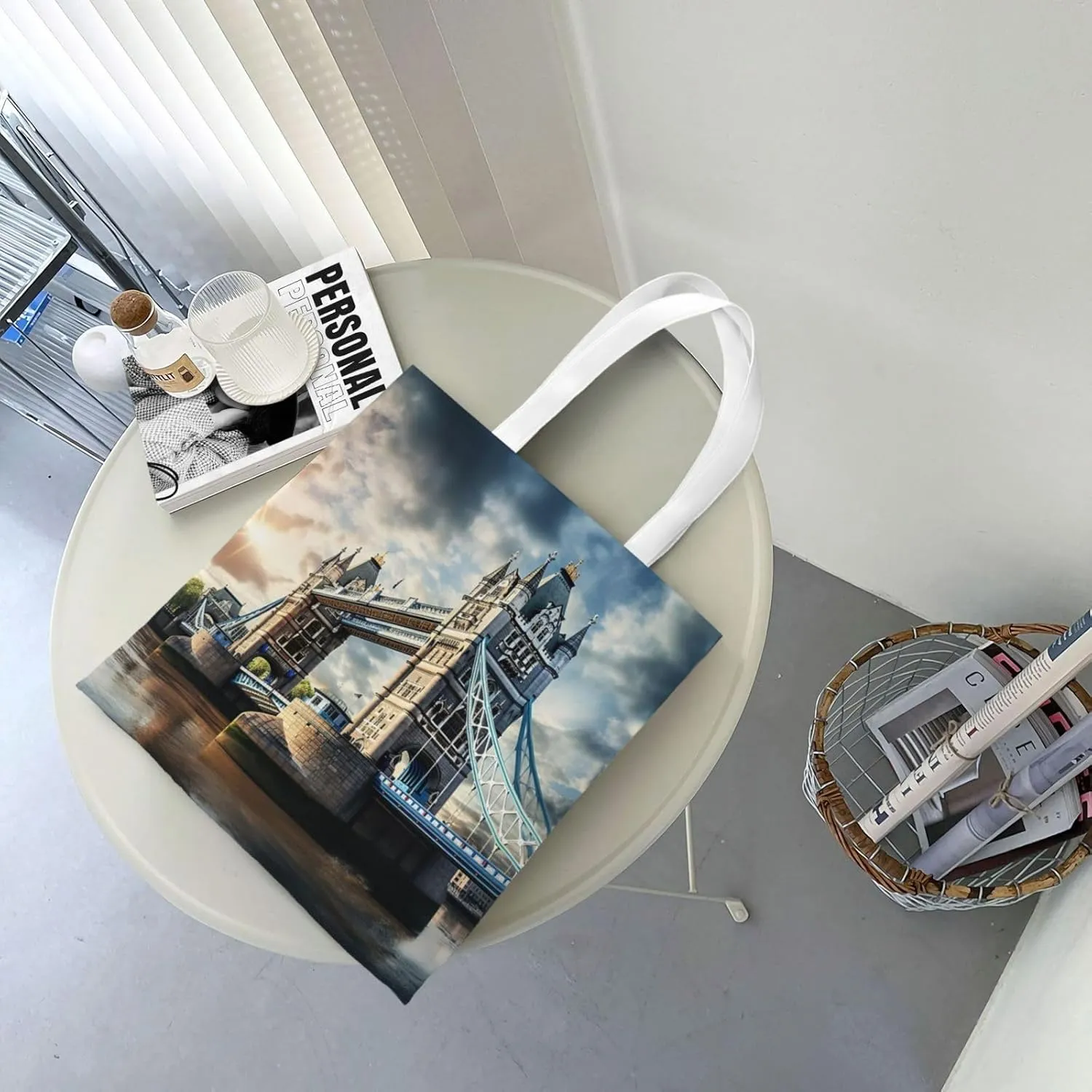 Ireland Sunset Seascape Reusable Canvas Shopping Bag-Multifunctional Tote Bag, Suitable For Shopping Daily Travel
