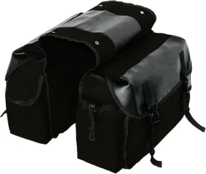 JEELAD Bike Bag Bicycle Panniers Bike Saddle Rear Rack Bag for Grocery Shopping Cycling Trip (Black)