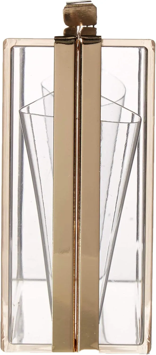 Jessica McClintock Women's Lucinda Lucite Clutch w/Pouch