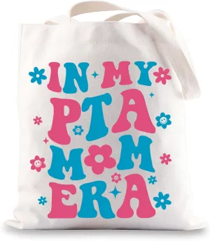 JNIAP Parent Teacher Organization Association Tote Bag PTA Appreciation Gifts In My PTA Mom Era PTA President Gift