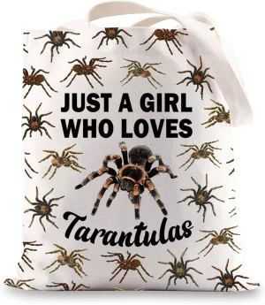 JNIAP Tarantula Spider Tote Bag Tarantula Lover Gift Tarantula Mom Gift Arachnologist Gift Spider Lover Shoulder Bag