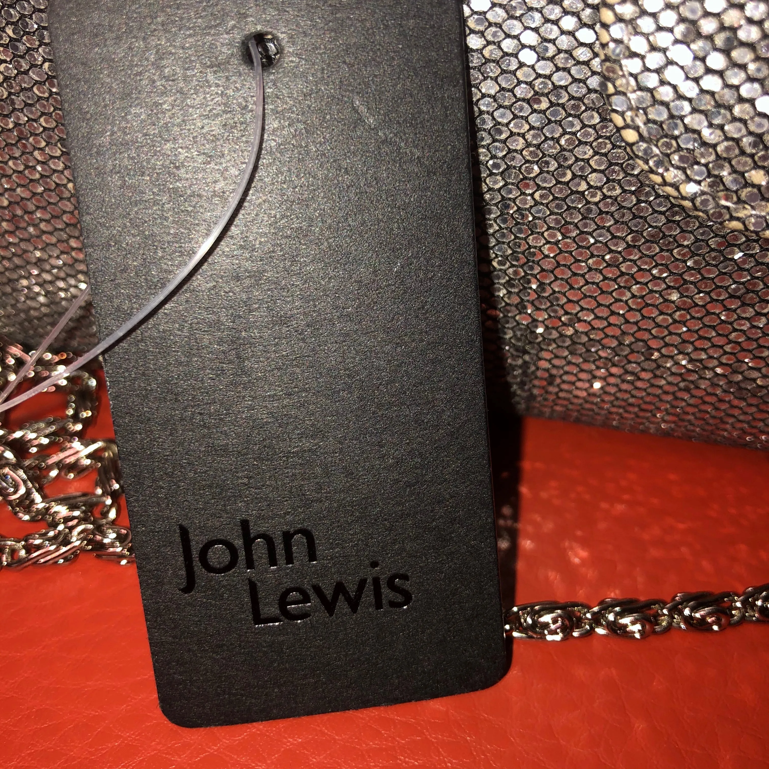 John Lewis Evening Clutch Silver