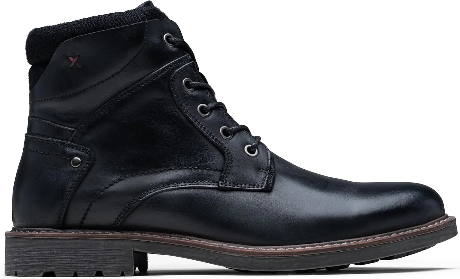 Jousen Mens Boots Leahter Retro Dress Boot Cap Toe Casual Motorcycle