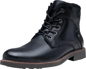 Jousen Mens Boots Leahter Retro Dress Boot Cap Toe Casual Motorcycle