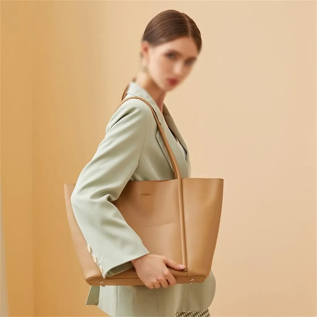 JSEIAJB Women's Bag Tote Bag Portable Large Bag to Work Commuting Single Shoulder Bag Women's Large Capacity