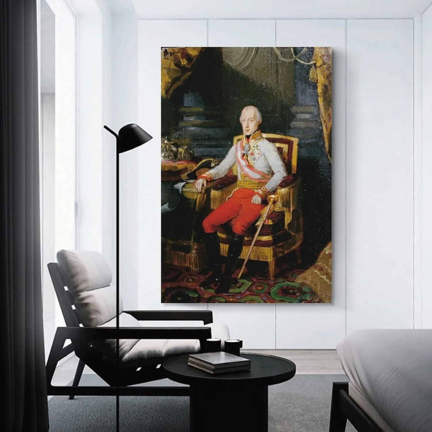 Kaiser Franz I. Von Österreich (1826) by Johann Peter Krafft Painting On Canvas Wall Art Poster Scroll Picture Print Living Room Walls Decor Home Posters 20x30inch(50x75cm)