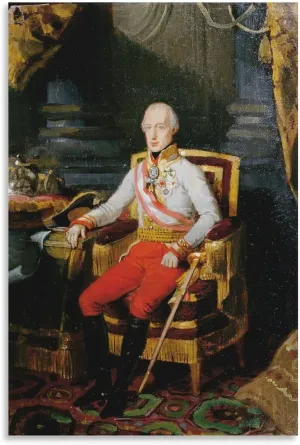 Kaiser Franz I. Von Österreich (1826) by Johann Peter Krafft Painting On Canvas Wall Art Poster Scroll Picture Print Living Room Walls Decor Home Posters 20x30inch(50x75cm)