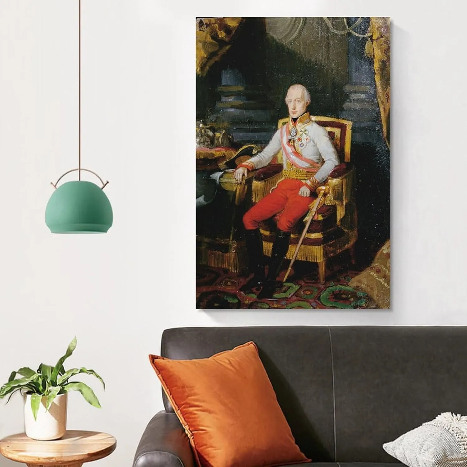 Kaiser Franz I. Von Österreich (1826) by Johann Peter Krafft Painting On Canvas Wall Art Poster Scroll Picture Print Living Room Walls Decor Home Posters 20x30inch(50x75cm)