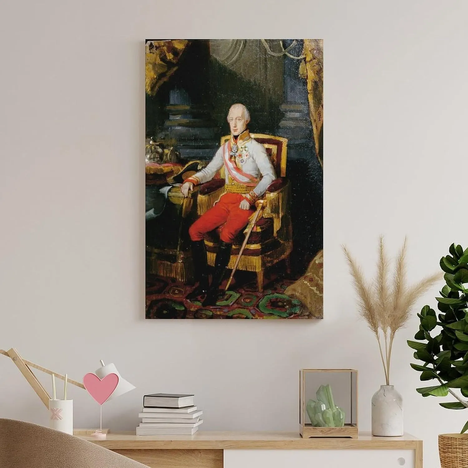 Kaiser Franz I. Von Österreich (1826) by Johann Peter Krafft Painting On Canvas Wall Art Poster Scroll Picture Print Living Room Walls Decor Home Posters 20x30inch(50x75cm)