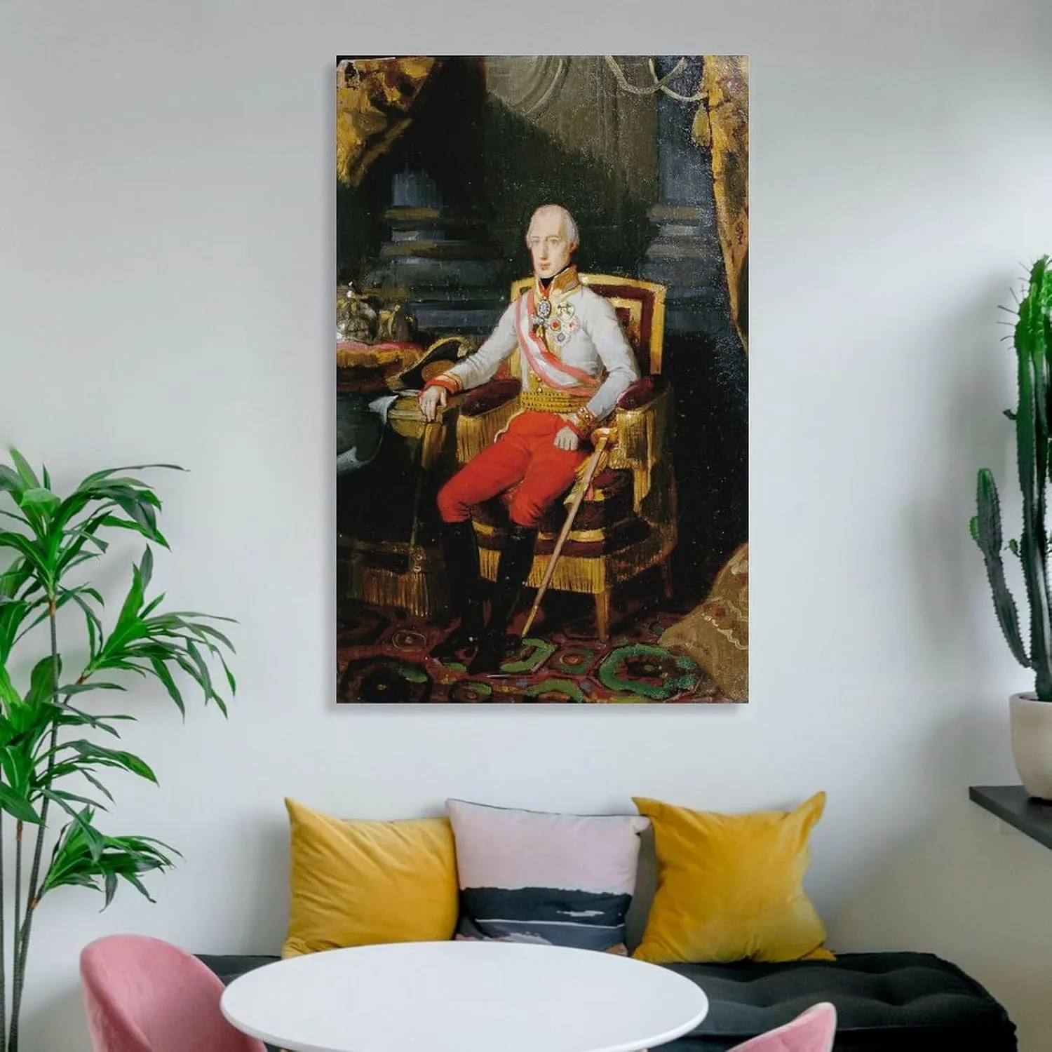 Kaiser Franz I. Von Österreich (1826) by Johann Peter Krafft Painting On Canvas Wall Art Poster Scroll Picture Print Living Room Walls Decor Home Posters 20x30inch(50x75cm)
