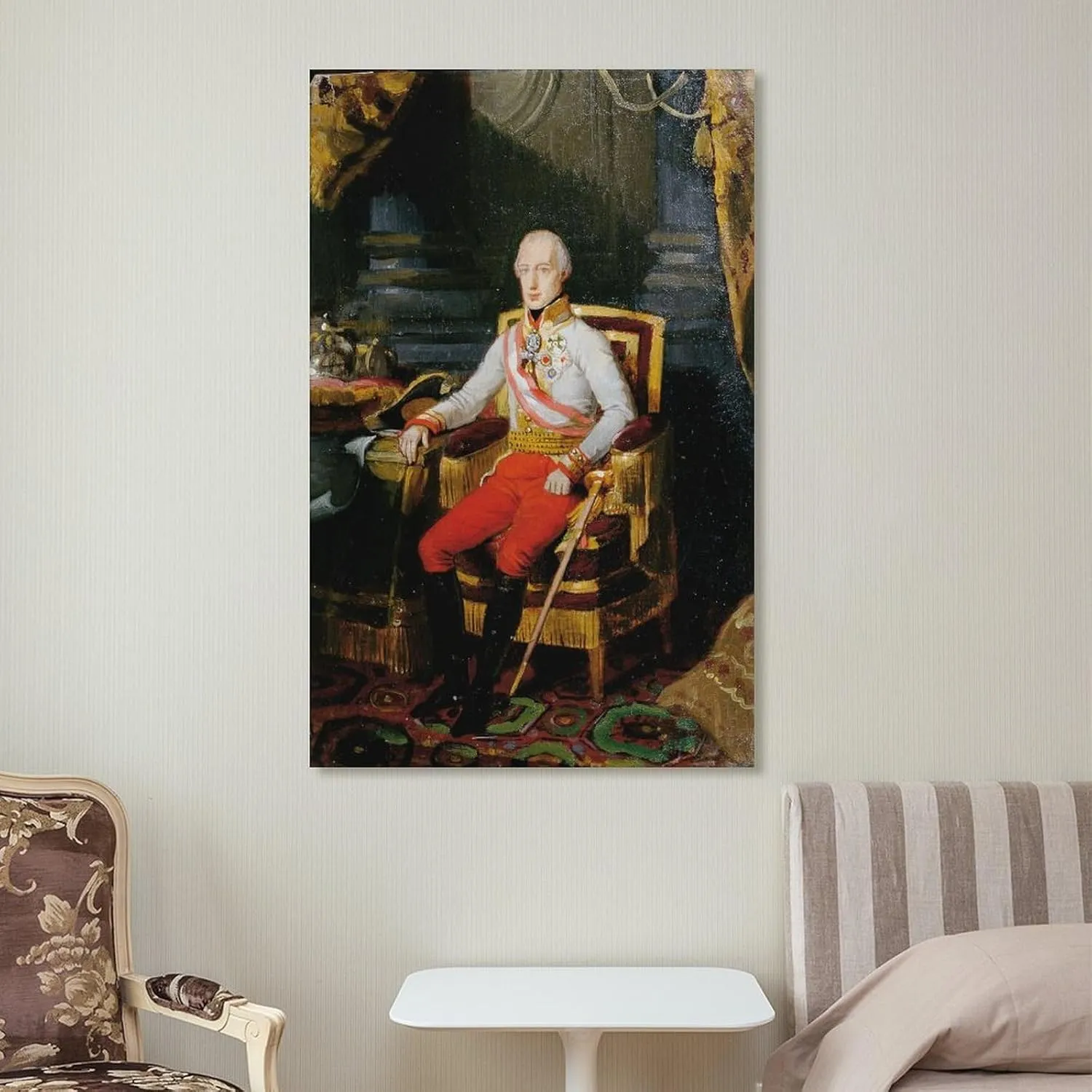 Kaiser Franz I. Von Österreich (1826) by Johann Peter Krafft Painting On Canvas Wall Art Poster Scroll Picture Print Living Room Walls Decor Home Posters 20x30inch(50x75cm)