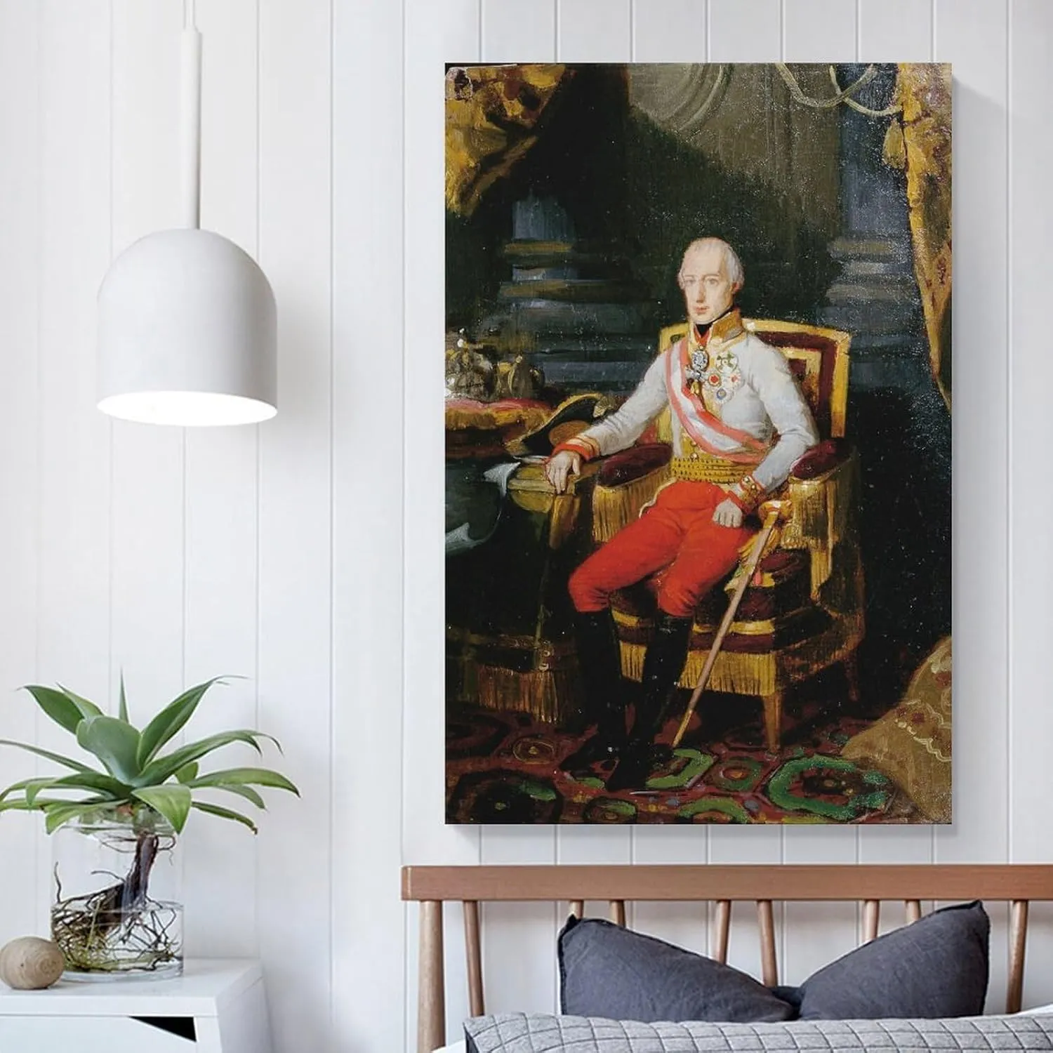 Kaiser Franz I. Von Österreich (1826) by Johann Peter Krafft Painting On Canvas Wall Art Poster Scroll Picture Print Living Room Walls Decor Home Posters 20x30inch(50x75cm)