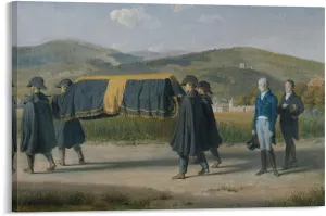 Kaiser Franz I. Von Österreich Folgt Dem Sarg Eines Armen by Johann Peter Krafft Wall Art Poster Scroll Canvas Painting Picture Living Room Decor Home Framed/Unframed 16x24inch(40x60cm)