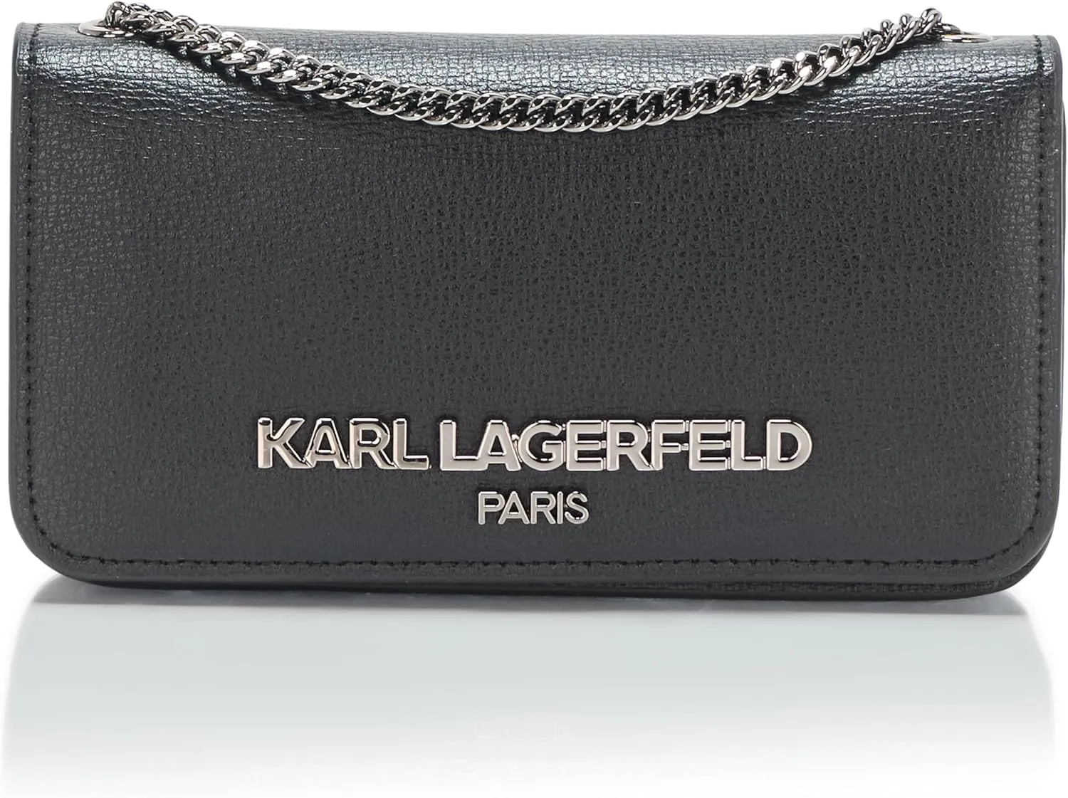 Karl Lagerfeld Paris Kosette Wallet, Black/Gunmetal