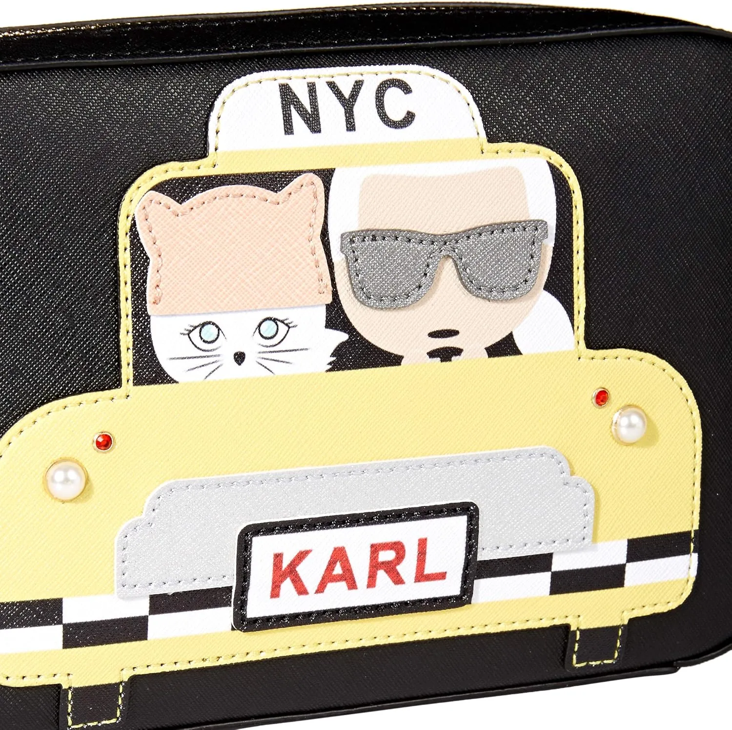 KARL LAGERFELD Paris Women's Maybelle Graphic Camera Crossbody
