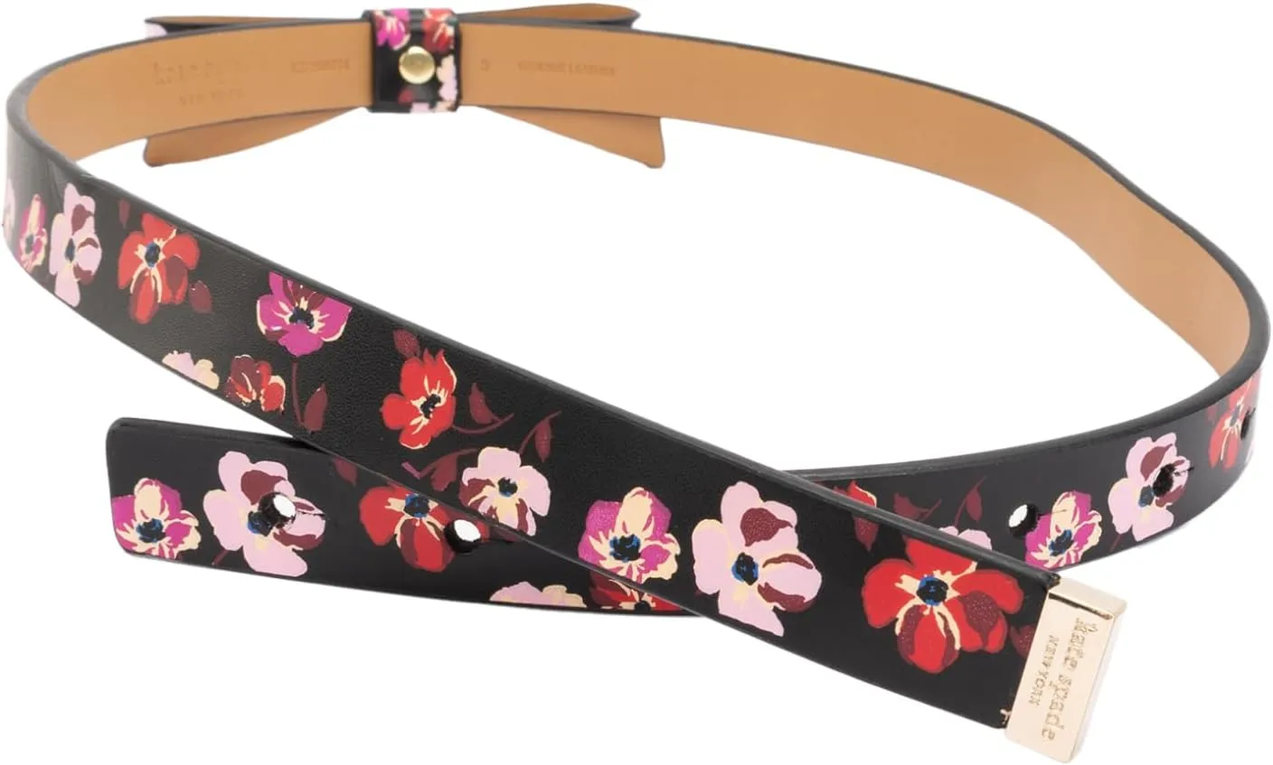 kate spade new york Women's .75 Inch Bow Belt