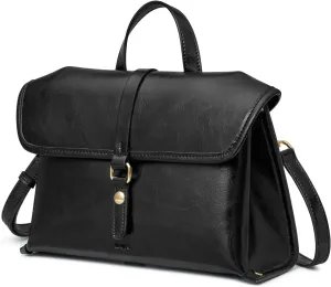 Kattee Leather Crossbody Purses for Women,Designer Women's Top-Handle Handbags,Flap Shoulder Bag with Adjustable Strap