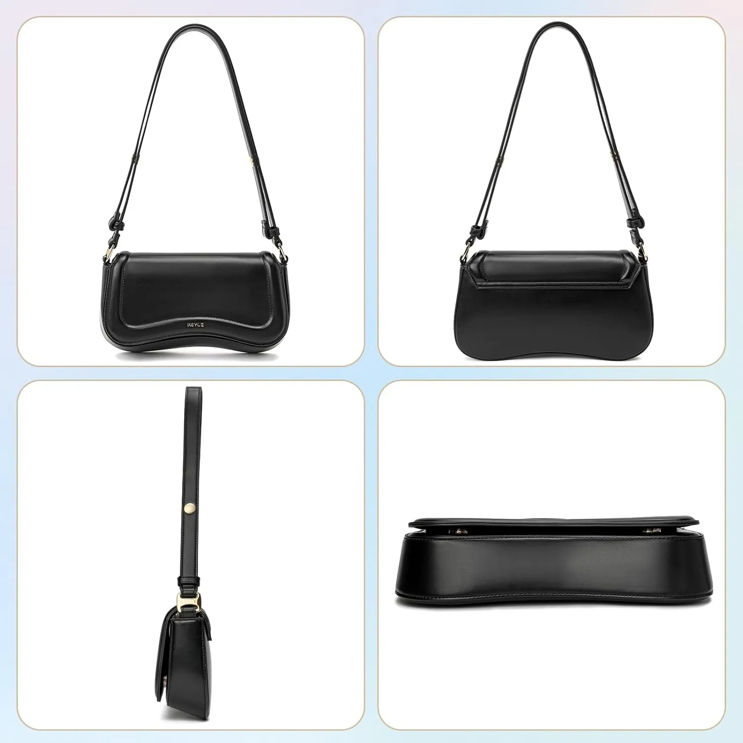 Keyli Small Shoulder Bag for women Trendy Crossbody Purse Waterproof Leather Handbags Clutch Tote Designer Bags