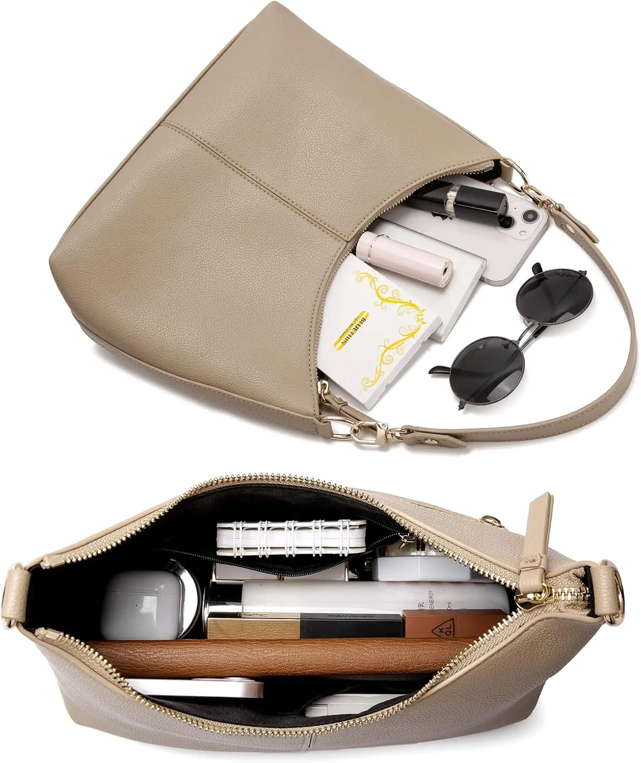 Keyli Small Shoulder Handbags for Women Mini Purse Waterproof Soft Leather Crossbody Bags for Work Shopping Travel