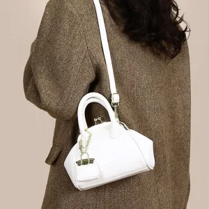 Kiss Lock Purse and Handbags - Vintage Crossbody Bag Kisslock Shoulder Bags for Women Design Clutch Purses