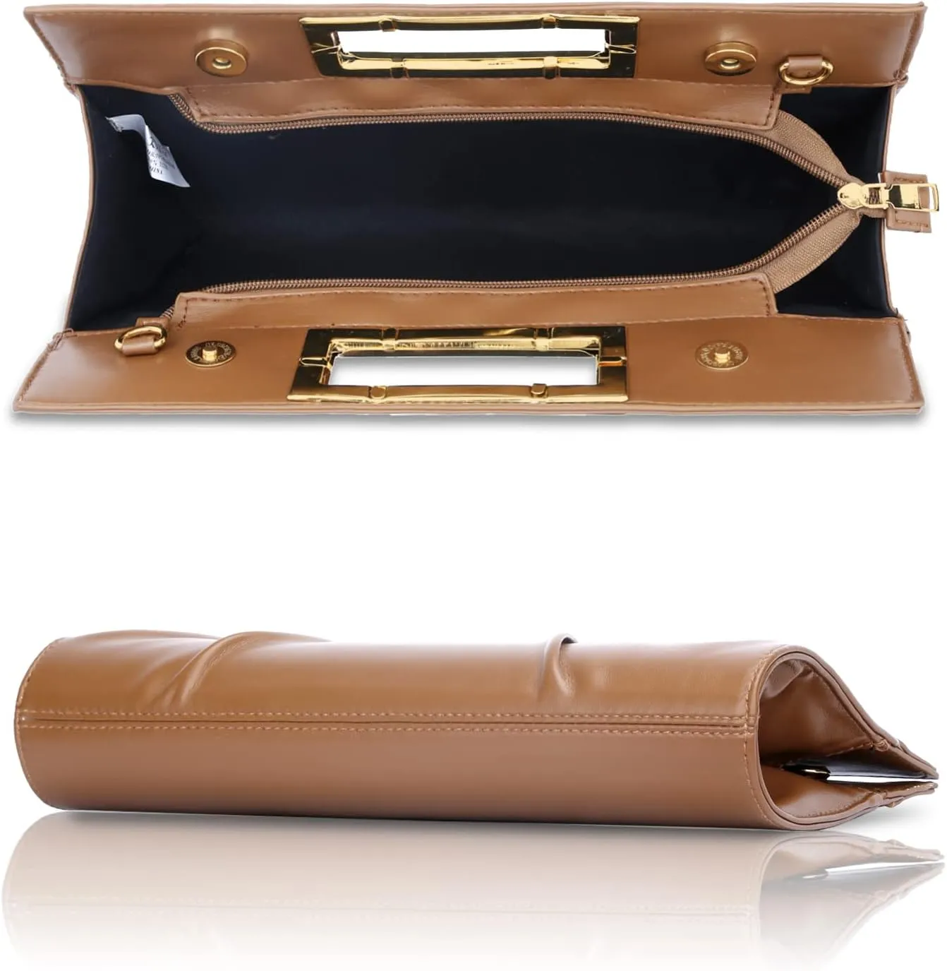 KKXIU Women Clutch Purse Elegant Pleated Evening Bag for Wedding Prom Bridal with Chain Strap