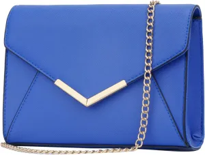 KKXIU Women Elegant Faux Leather Evening Envelope Clutch Purse Foldover Bags for Party Wedding Prom
