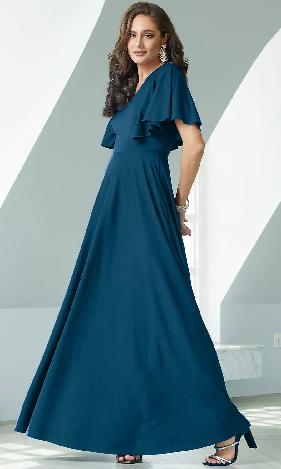 KOH KOH Womens Long Elegant Bridesmaid Evening Cocktail Modest Maxi Dress