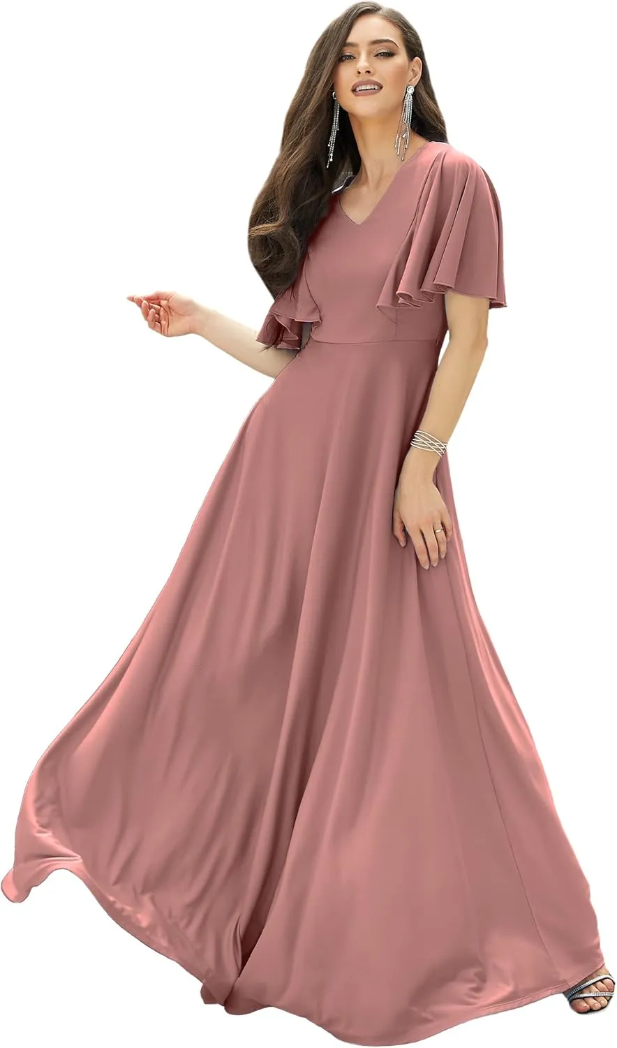 KOH KOH Womens Long Elegant Bridesmaid Evening Cocktail Modest Maxi Dress