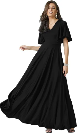 KOH KOH Womens Long Elegant Bridesmaid Evening Cocktail Modest Maxi Dress
