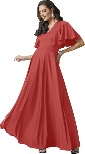 KOH KOH Womens Long Elegant Bridesmaid Evening Cocktail Modest Maxi Dress