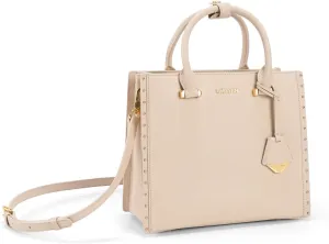 LA FESTIN Designer Leather Handbag for Women - Small Crossbody Purse with Top Handle and Adjustable Strap