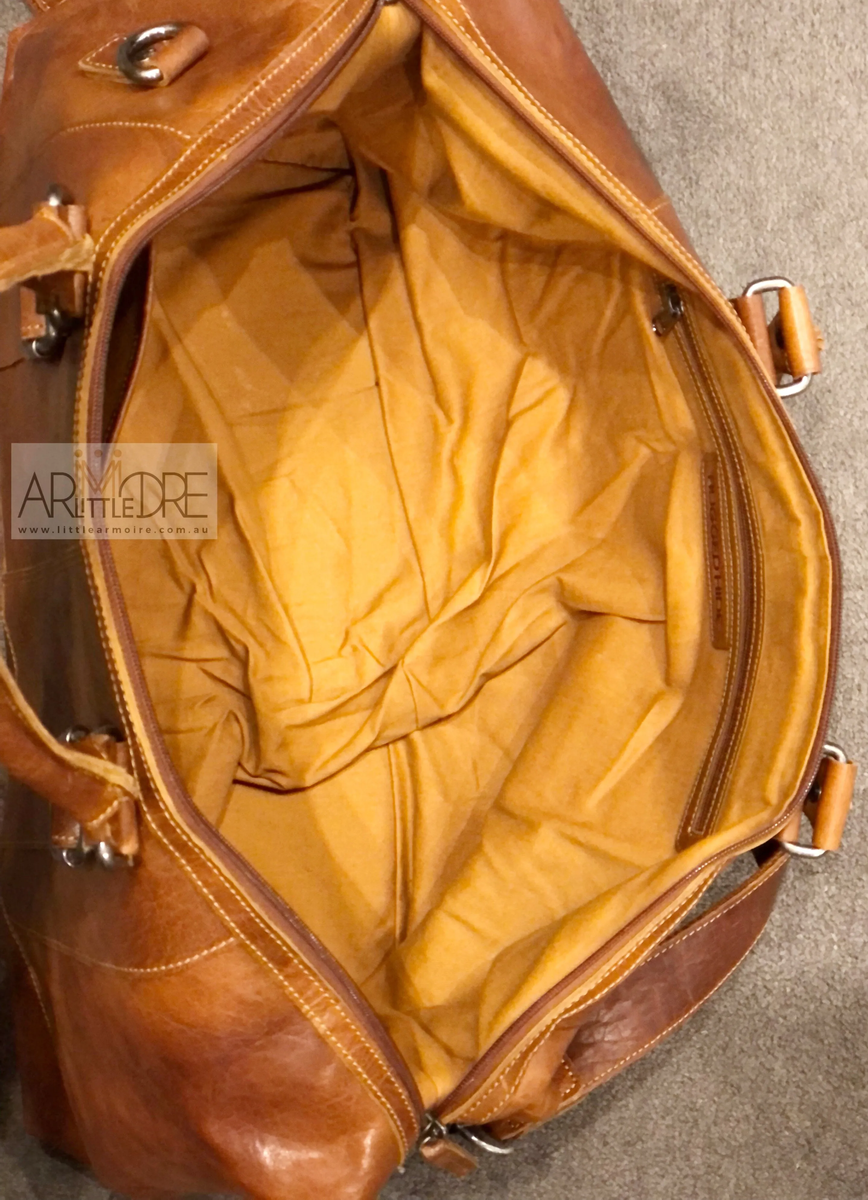 LA4006 Leather Overnight Bag