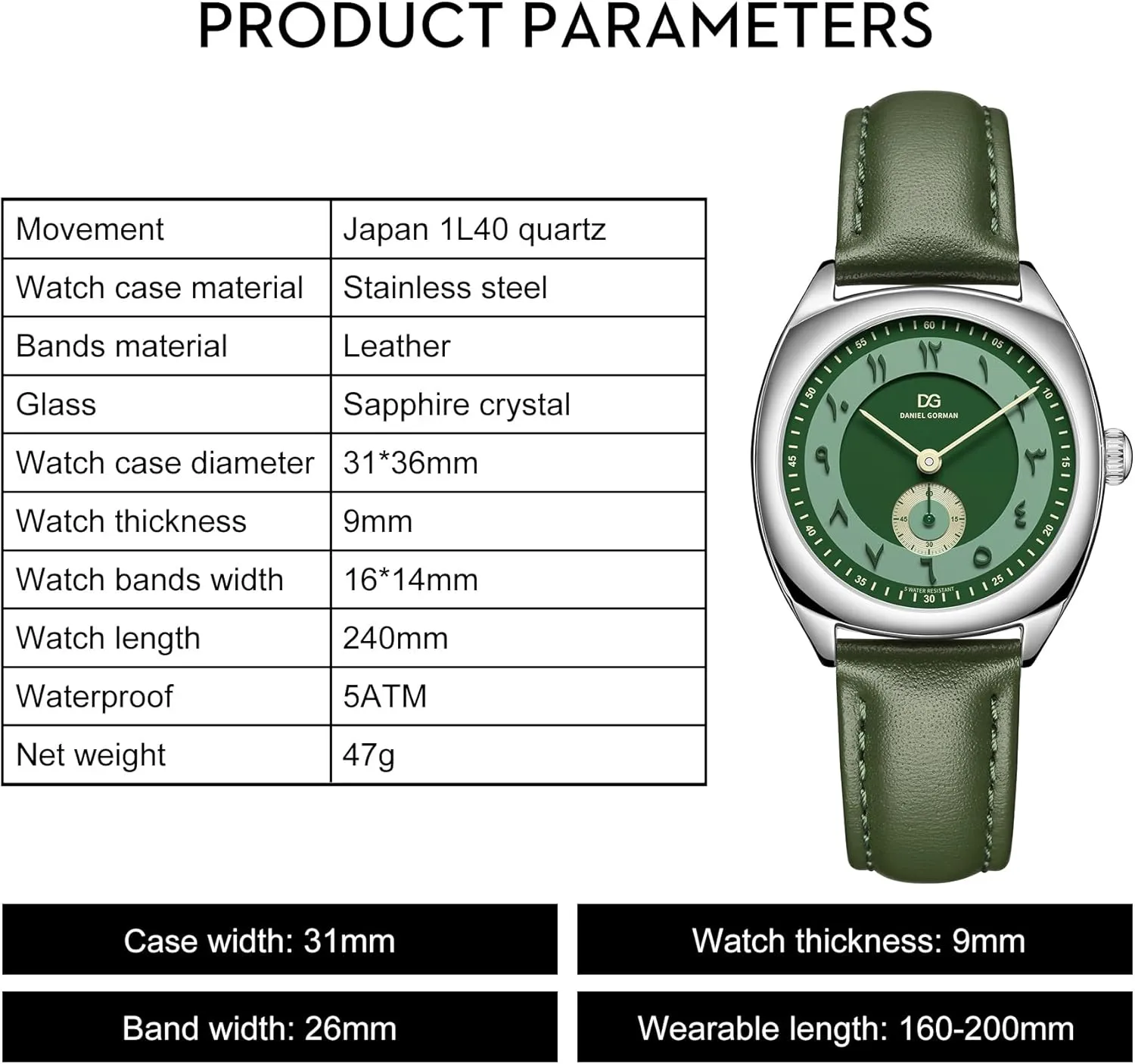 Ladies Watches, Quartz Analog Waterproof Watch, Women's Fashion Wrist Watches with Easy Reader Big Face