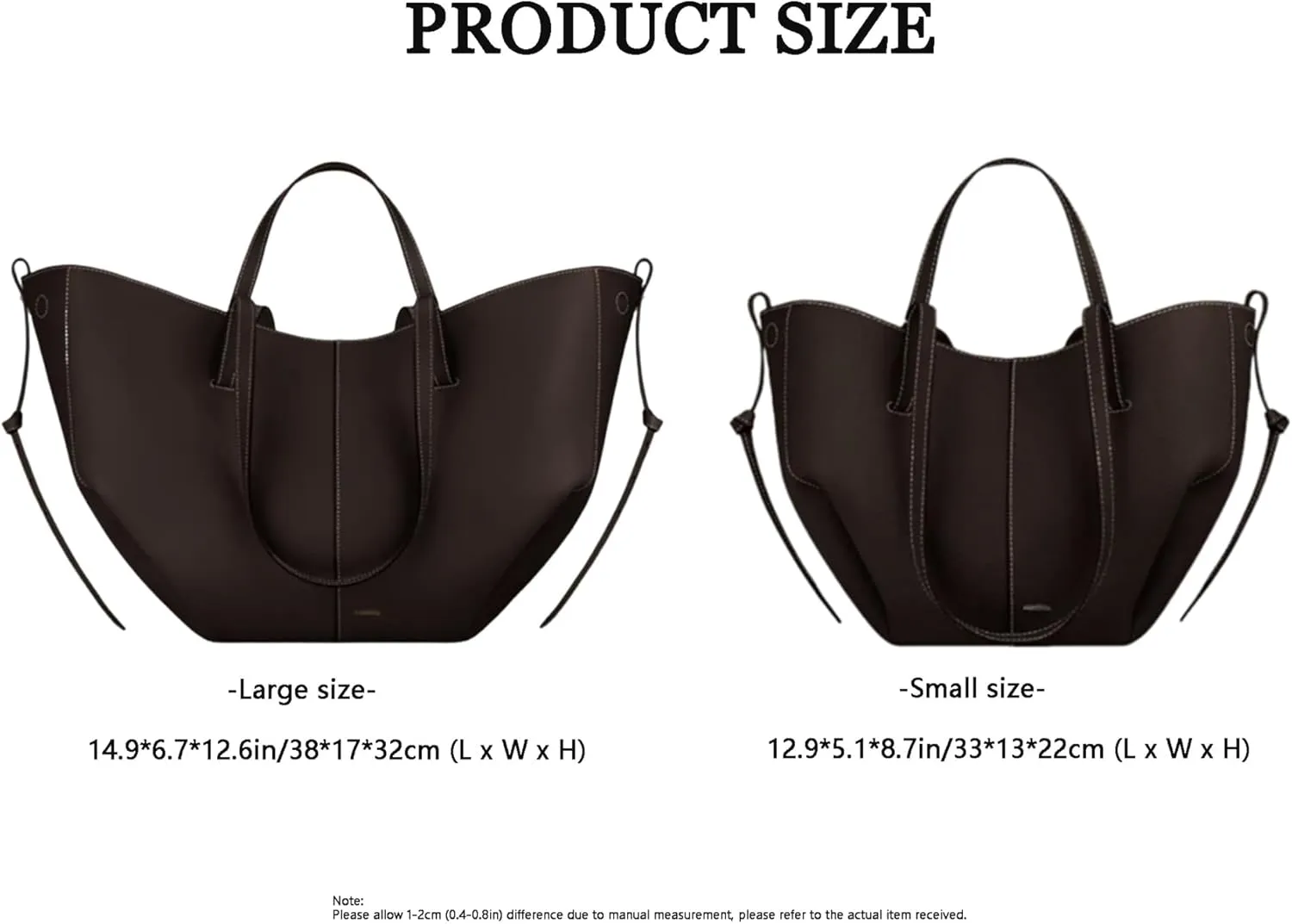 Large Capacity Tote Bag for Women, Fashion Vintage Shoulder Bag, Chic Leather Handbag Hobo Purse Work Bag.