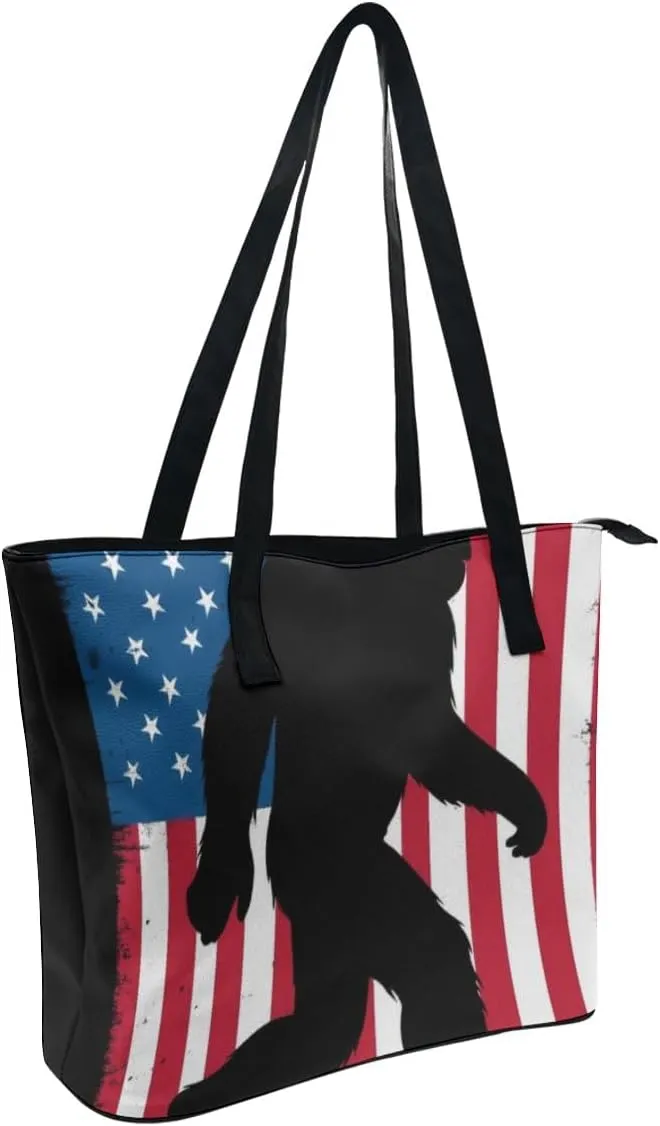 Large Capacity Tote Bag for Women, Women's Funny Lightweight Zipper Handbag for Shopping, Travel, Work