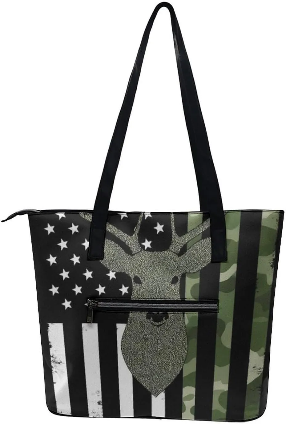 Large Capacity Tote Bag for Women, Women's Funny Lightweight Zipper Handbag for Shopping, Travel, Work