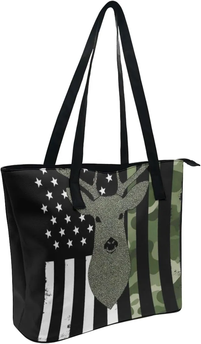Large Capacity Tote Bag for Women, Women's Funny Lightweight Zipper Handbag for Shopping, Travel, Work