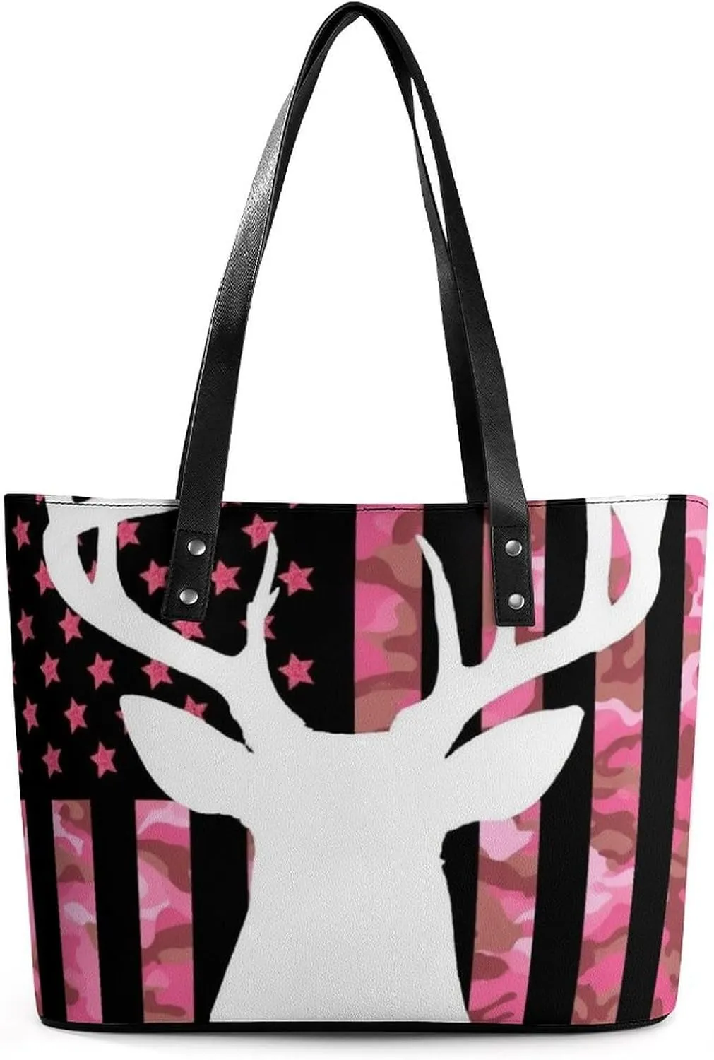 Large Leather Tote Bag Travel Work Daily Essentials Handbag For Women Men