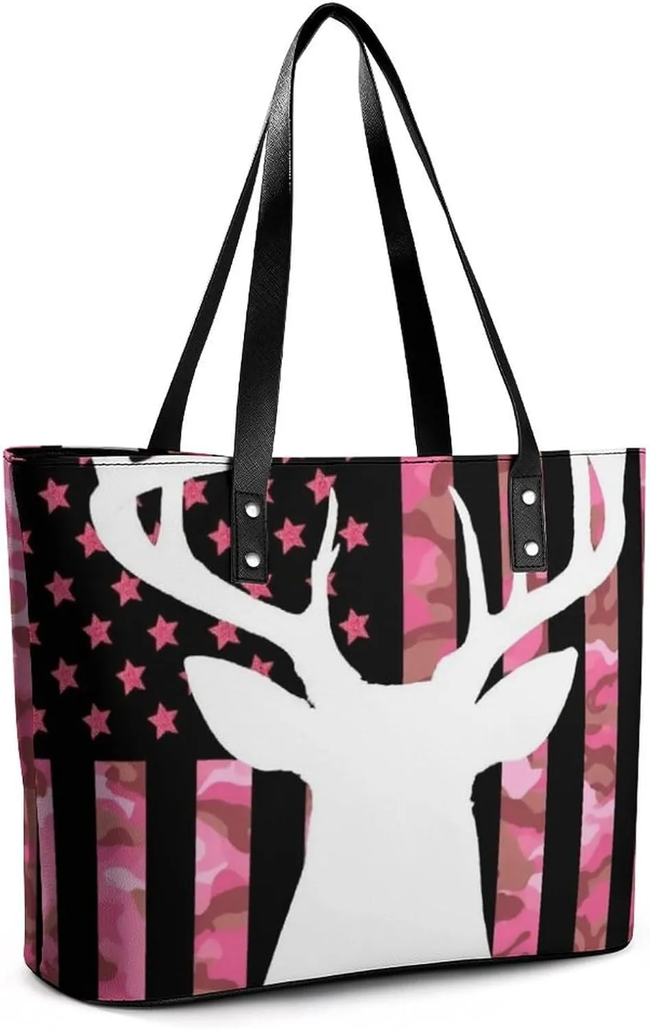 Large Leather Tote Bag Travel Work Daily Essentials Handbag For Women Men