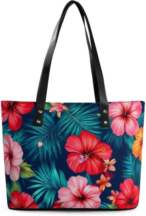 Large Leather Tote Bag Travel Work Daily Essentials Handbag For Women Men