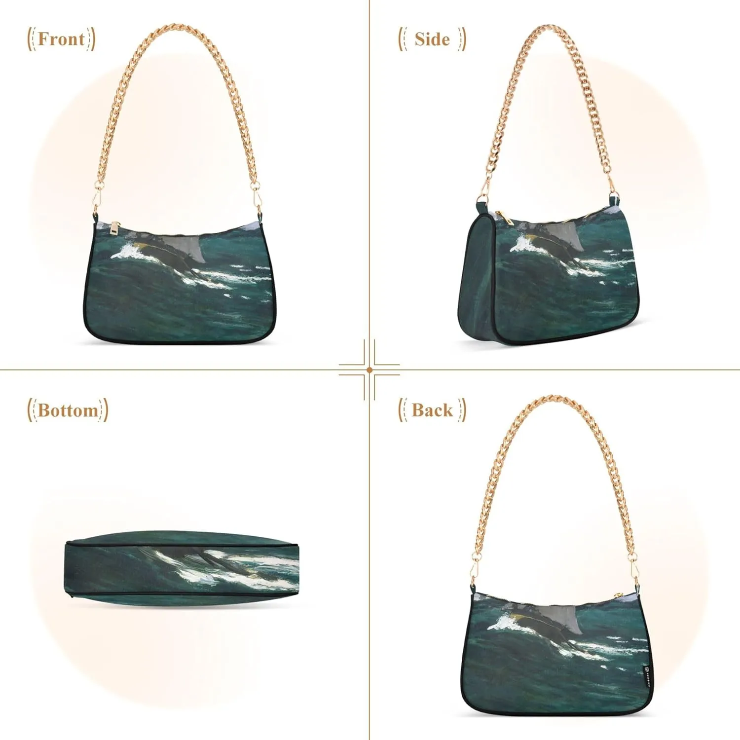 Lavender Field Stars Moon Night Womens Purse Hobo Dressy Purse Women's Designer Inspire Handbags Shoulder Purses
