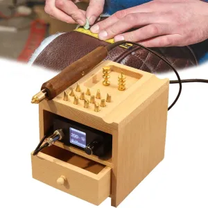 Leather crease machine, Handheld leather trimming machine,leather edge polishing machine,leather embossing machine with prompt(Singlemachine)