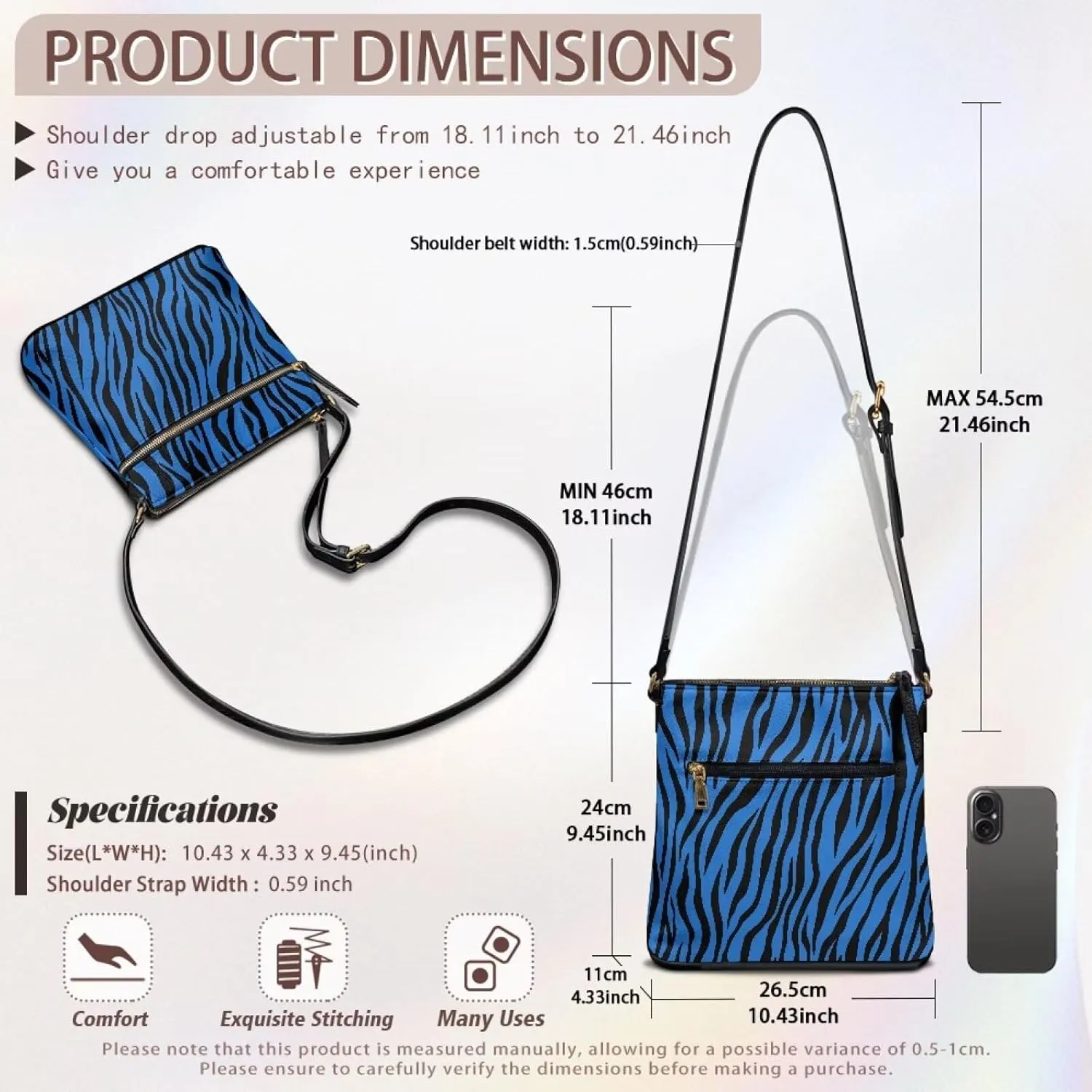 Leather Crossbody Bags for Women Large Sling Hobo Bag Trendy Messenger Bag with Zipper Closure for Dating Shopping