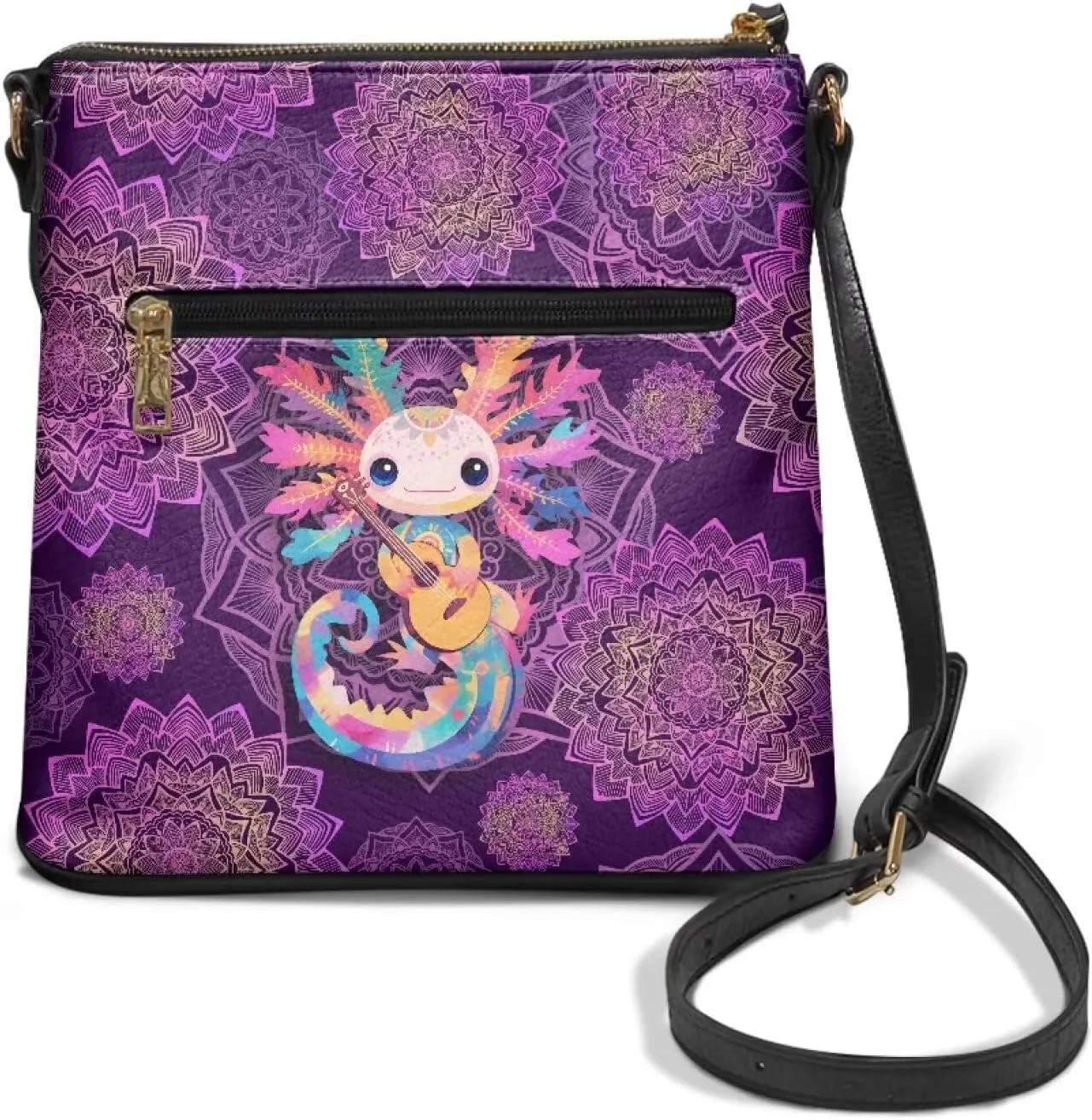 Leather Crossbody Bags for Women Large Sling Hobo Bag Trendy Messenger Bag with Zipper Closure for Dating Shopping