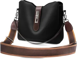 Leather crossbody bags for women: small purses with multi large pocket - shoulder bags for daily life travel shopping