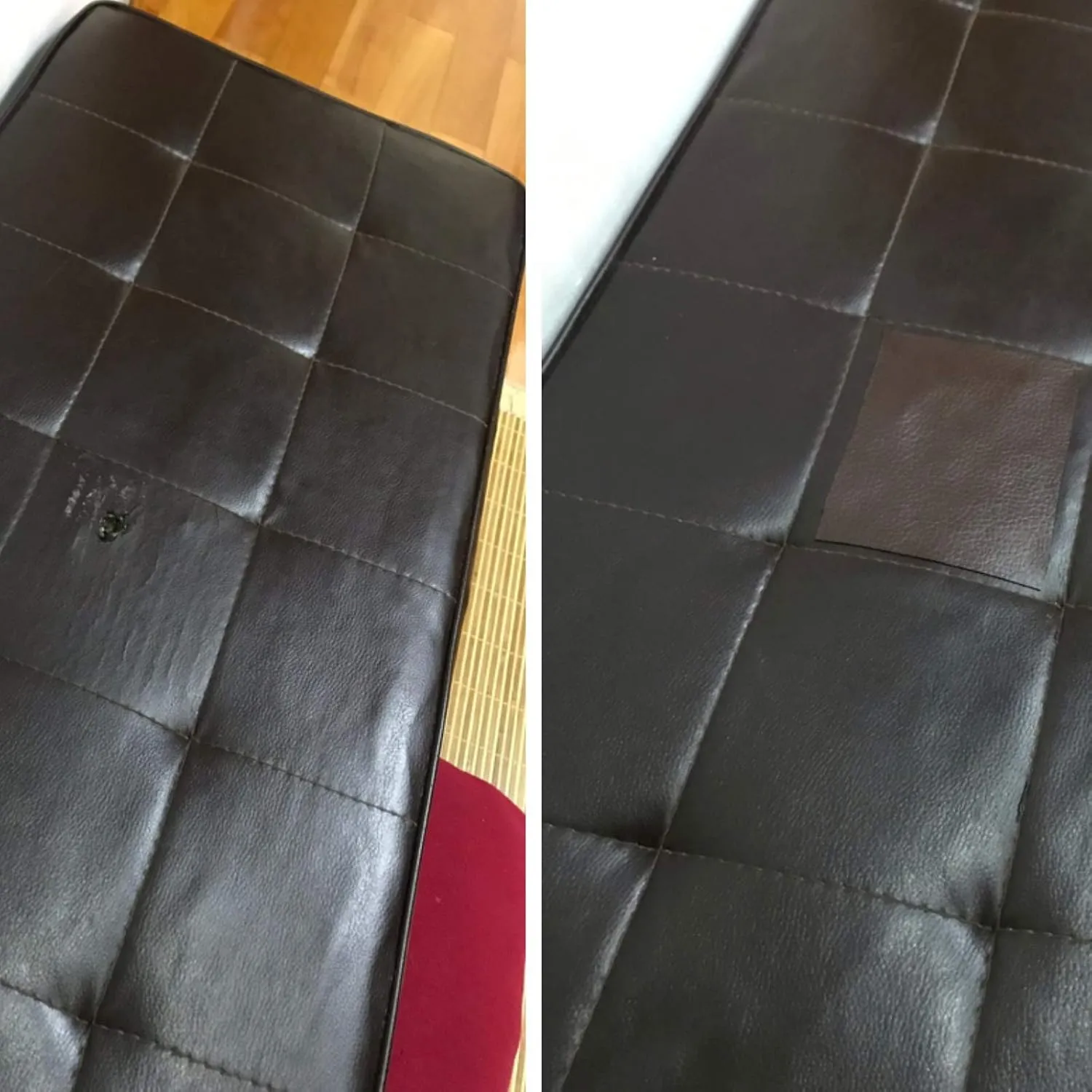Leather Repair Patch Kit 25 x 50 Inches, Self-Adhesive Leather Tape Upholstery Vinyl Sticker for Couches, Sofa, Furniture, Car Seats, Bags, Jackets (Crazy Horse)